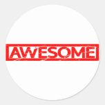 Awesome Stamp Classic Round Sticker