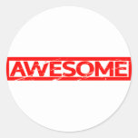 Awesome Stamp Classic Round Sticker