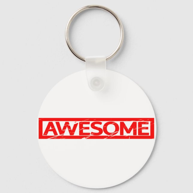Awesome Stamp Keychain (Front)