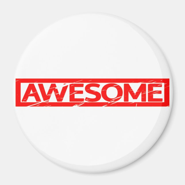 Awesome Stamp Magnet (Front)