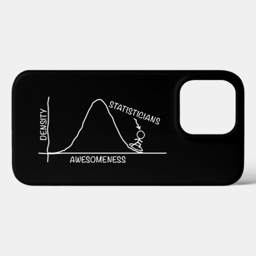 Awesome statistician iPhone case dark background