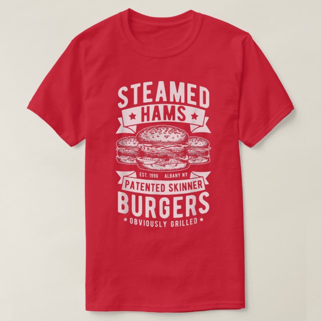 Awesome Steamed Hams Skinner Burger Themed Funny M T-Shirt (Design Front)