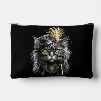 Awesome Steampunk Cat Accessory Pouch