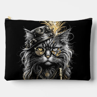 Awesome Steampunk Cat Accessory Pouch