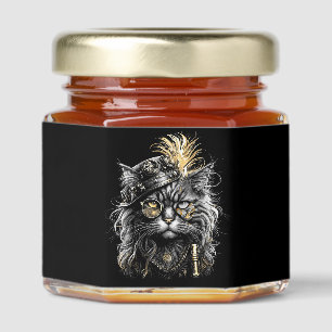 Awesome Steampunk Cat Honey Jar Favors