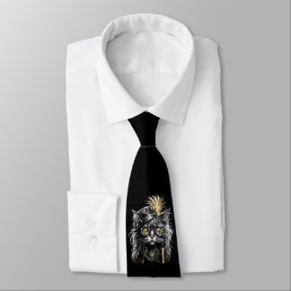 Awesome Steampunk Cat Neck Tie