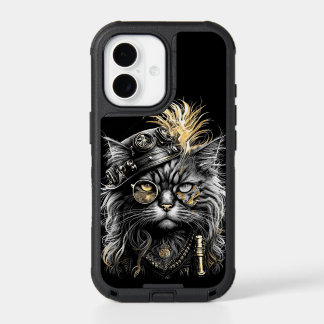 Awesome Steampunk Cat iPhone 17 Case