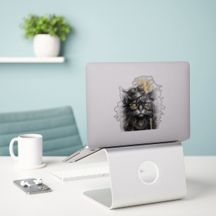 Awesome Steampunk Cat  Sticker