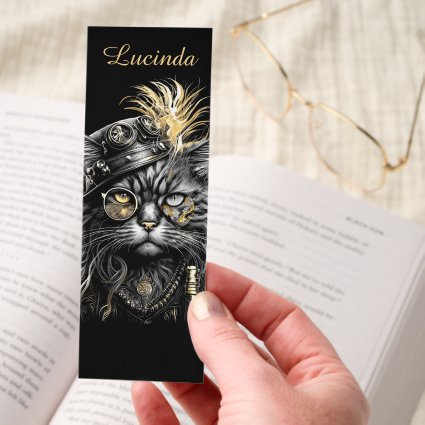 Awesome Steampunk Cat with Name