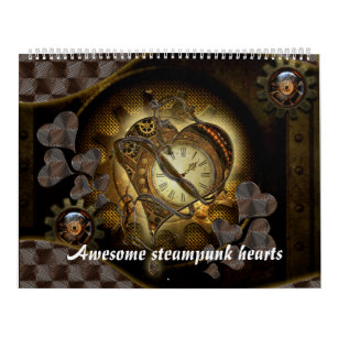Awesome steampunk heart calendar