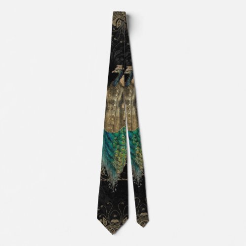 Awesome steampunk peacock neck tie