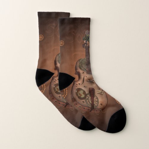 Awesome steampunk violin socks