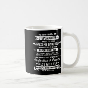 Awesome Stepdaughter For Step Bonus Dad Fathers Da Coffee Mug
