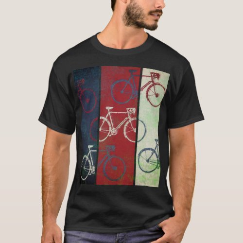 awesome  stylish t_shirt of bicycles