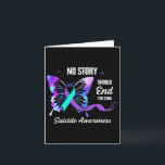 Awesome Suicide Prevention Survivor Ribbon Awarene Card<br><div class="desc">Awesome Suicide Prevention Survivor Ribbon Awareness</div>