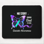 Awesome Suicide Prevention Survivor Ribbon Awarene Mouse Pad<br><div class="desc">Awesome Suicide Prevention Survivor Ribbon Awareness</div>