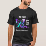 Awesome Suicide Prevention Survivor Ribbon Awarene T-Shirt<br><div class="desc">Awesome Suicide Prevention Survivor Ribbon Awareness</div>