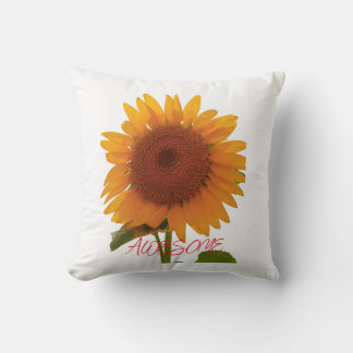 AWESOME SUNFLOWER THROW PILLOW