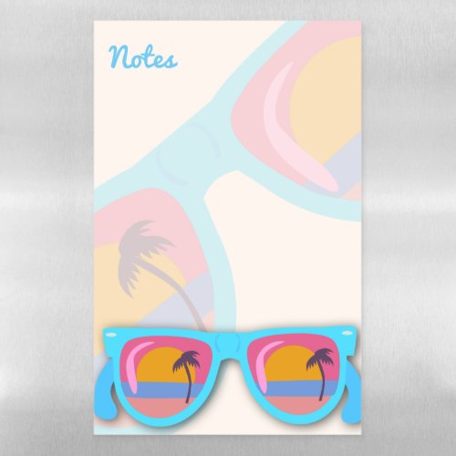 Awesome Sunset Beach Shades Magnetic Dry Erase Sheet