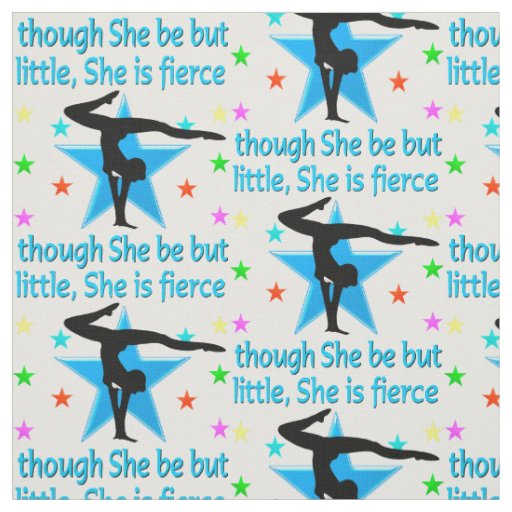 AWESOME SUPER STAR GYMNASTICS DESIGN FABRIC