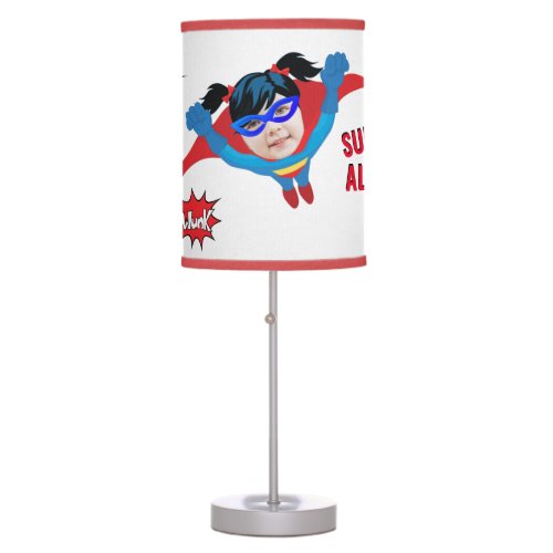 Awesome Superhero Girl Tremendous Birthday Gift Table Lamp