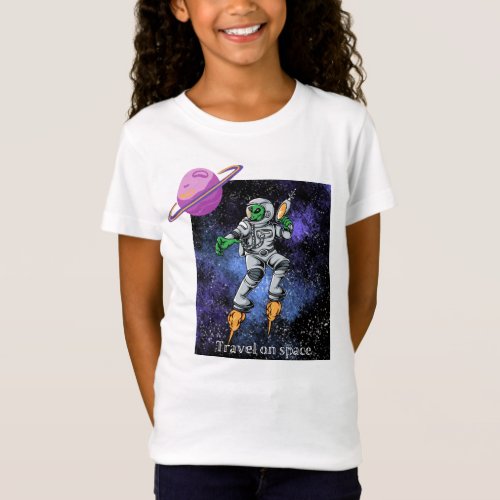 Awesome T shirt design travel on space