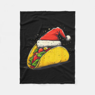 Awesome Taco Outfit For Xmas Tacos Lovers Fleece Blanket