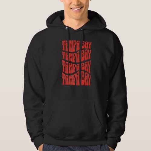 Awesome Tampa Bay Florida Groovy Retro 60s 70s Sty Hoodie