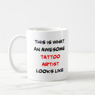 awesome tattoo artist coffee mug