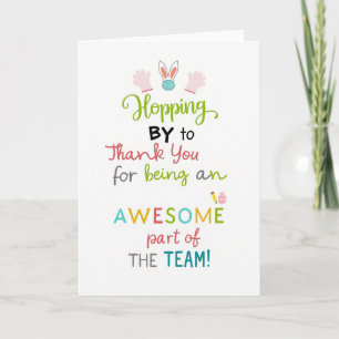 Awesome Thanks Team Card