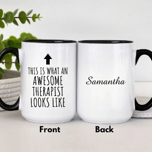 Awesome Therapist Looks Like This Funny Mug
