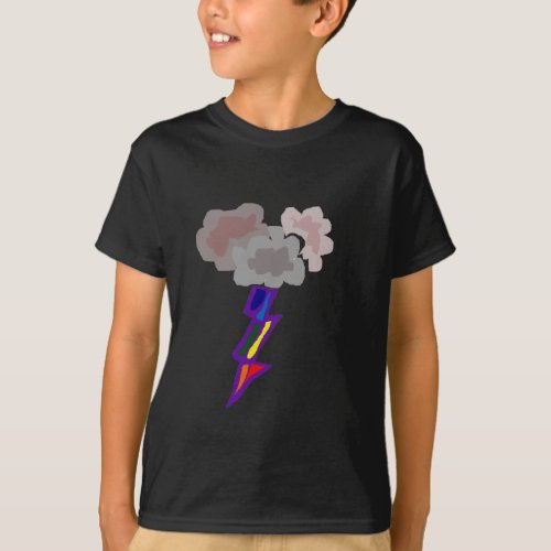 Awesome Thunderstorm Clouds and Lightning Art T_Shirt