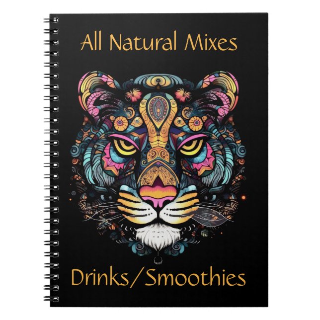 Awesome Tiger Head Personal Notebook (Front)