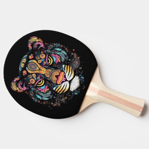 Awesome Tiger Head  Ping Pong Paddle