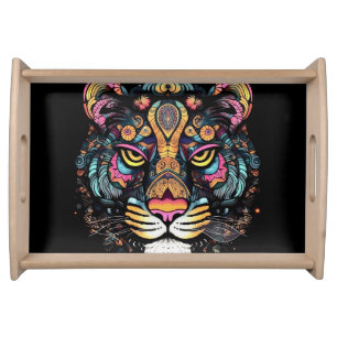 Awesome Tiger Head  Serving Tray