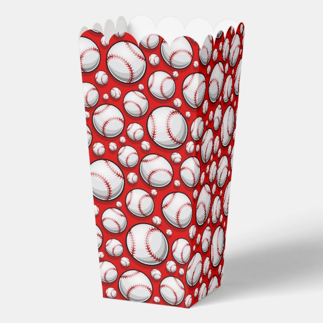 Awesome tiled Baseball sports pattern  Favor Boxes (Back)
