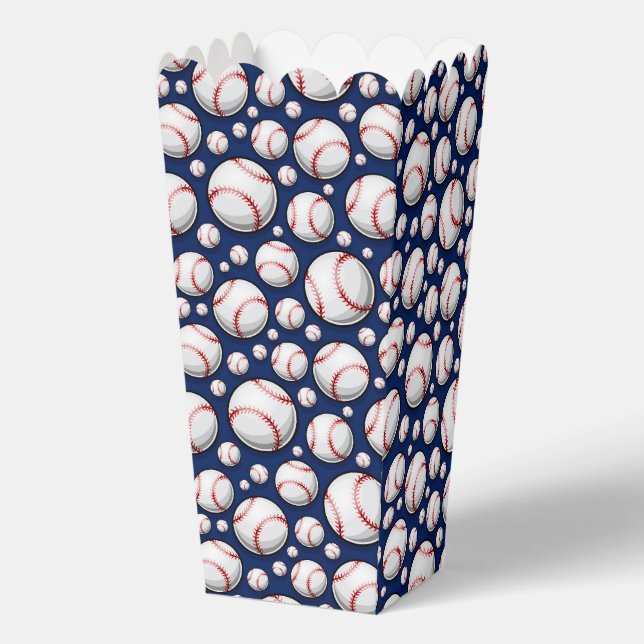 Awesome tiled Baseball sports pattern Favor Boxes (Front)