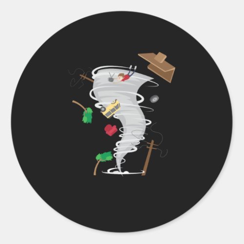 Awesome Tornado  Storm Chasing Classic Round Sticker