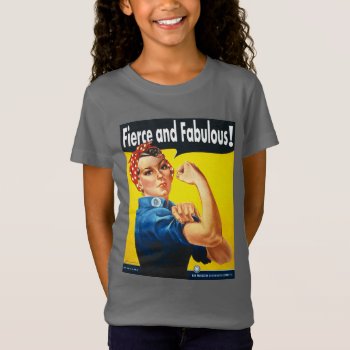 Awesome Trendy Fierce And Fabulous T-shirt by FUNNSTUFF4U at Zazzle