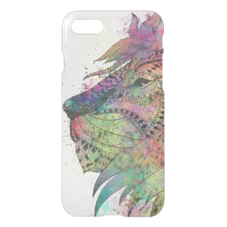 Awesome tribal watercolor lion design iPhone SE/8/7 case
