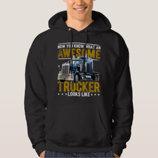 Awesome Trucker Big Rig Semi-Trailer Truck Driver  Hoodie