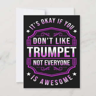 Awesome Trumpet Players Invitation