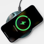 Awesome Turquoise Flower Fractal Wireless Charger (Phone)