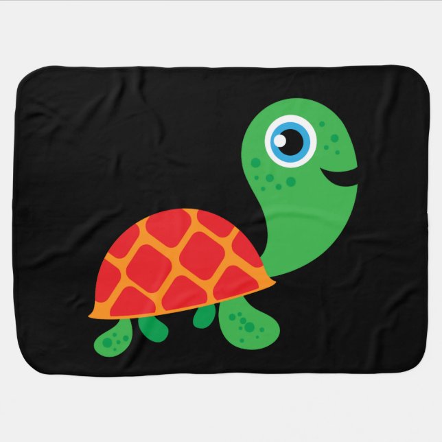 Awesome Turtle Baby Blanket (Horizontal)