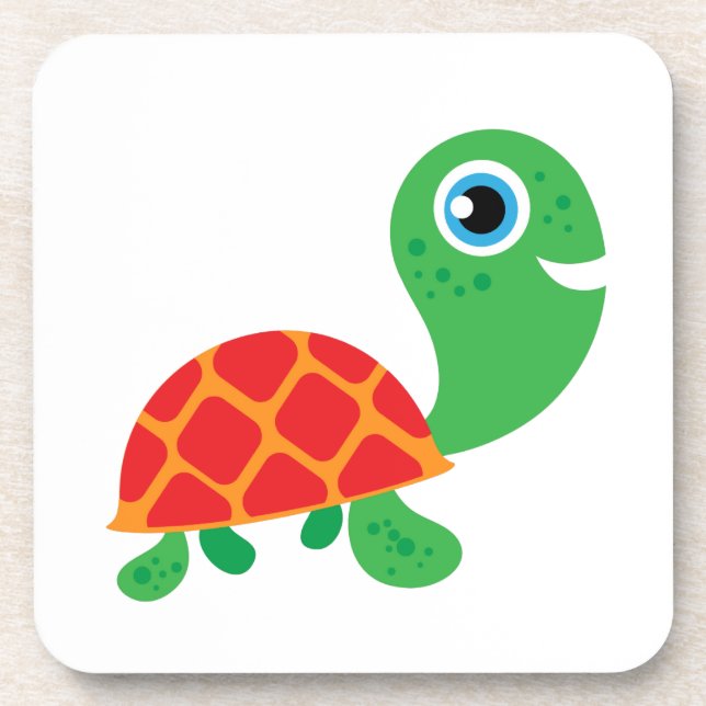 Awesome Turtle Beverage Coaster (Front)