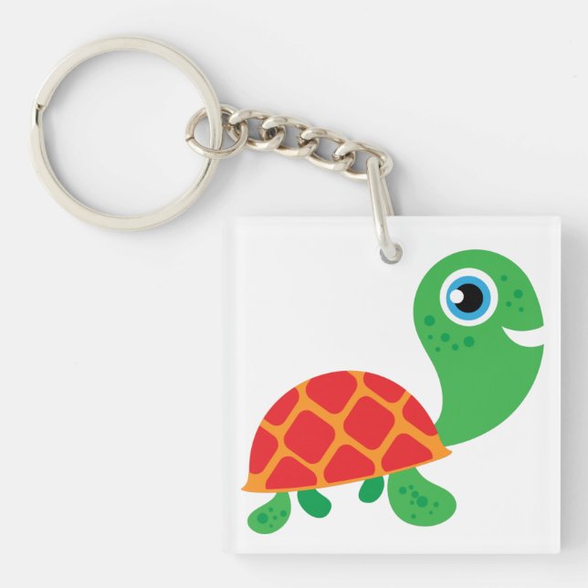 Awesome Turtle Keychain (Front)