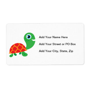 Awesome Turtle Label