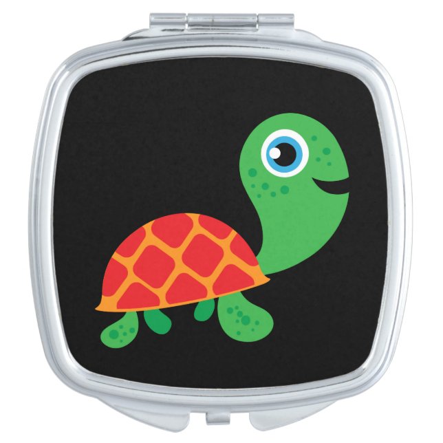 Awesome Turtle Makeup Mirror (Front)
