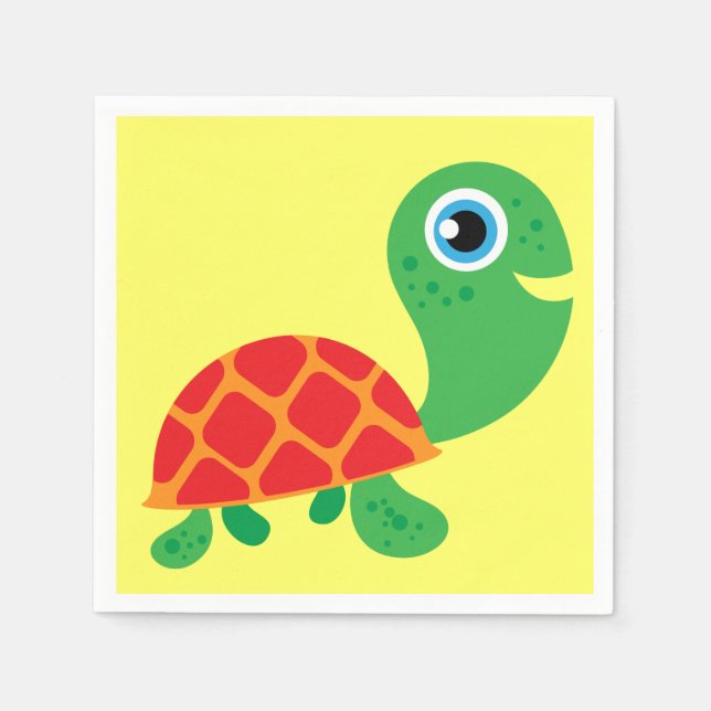 Awesome Turtle Paper Napkins (Front)