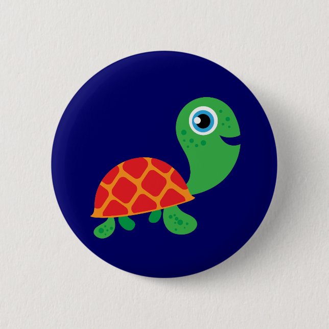 Awesome Turtle Pinback Button (Front)